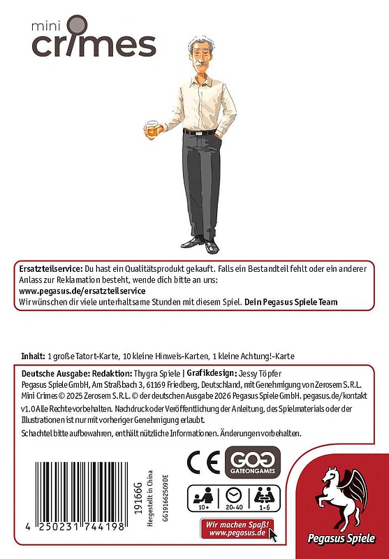 MiniCrimes - Blutiger See Rueckseite