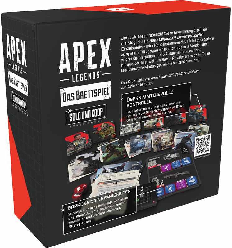 Apex Legends - Das Brettspiel: Solo und Koop Rueckseite