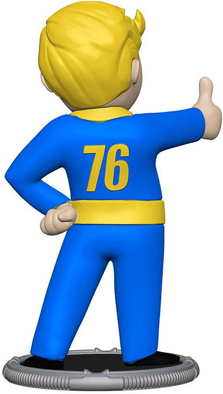 Fallout Minifigur Vault Boy Thumbs Up Rueckseite Fallout Minifigur Vault Boy Thumbs Up Rueckseite