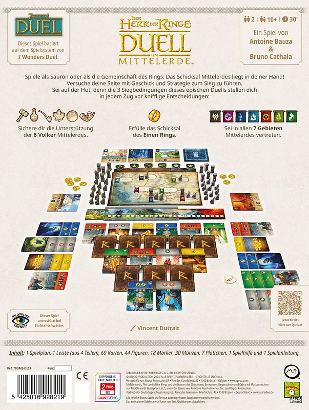 Der Herr der Ringe: Duell um Mittelerde Rueckseite