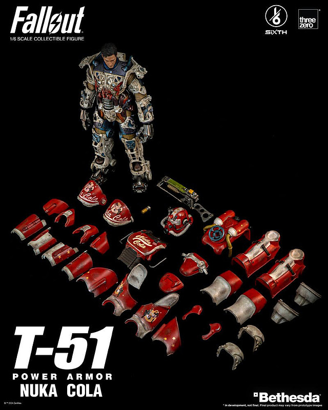 Fallout Actionfigur T-51 Nuka Cola Power Armor Rueckseite Fallout Actionfigur T-51 Nuka Cola Power Armor Rueckseite