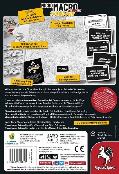 Micro Macro: Crime City 4 - Showdown Rueckseite