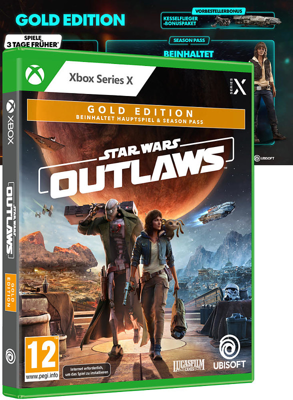 Star Wars Outlaws Gold Edition (AT-PEGI) Cover