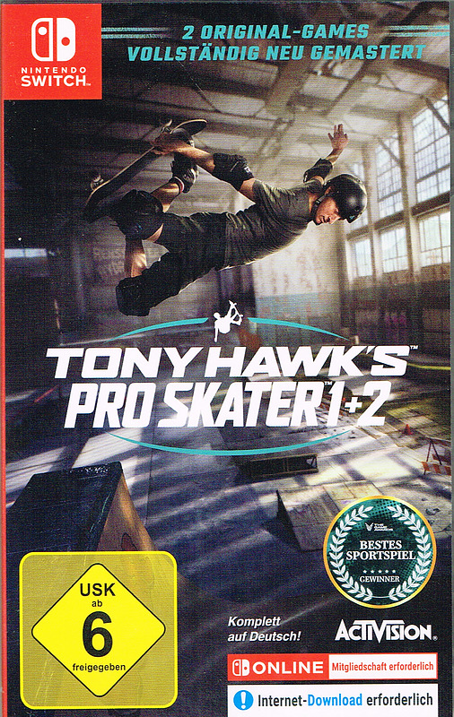 Tony Hawk's Pro Skater 1&2 Remastered Cover
