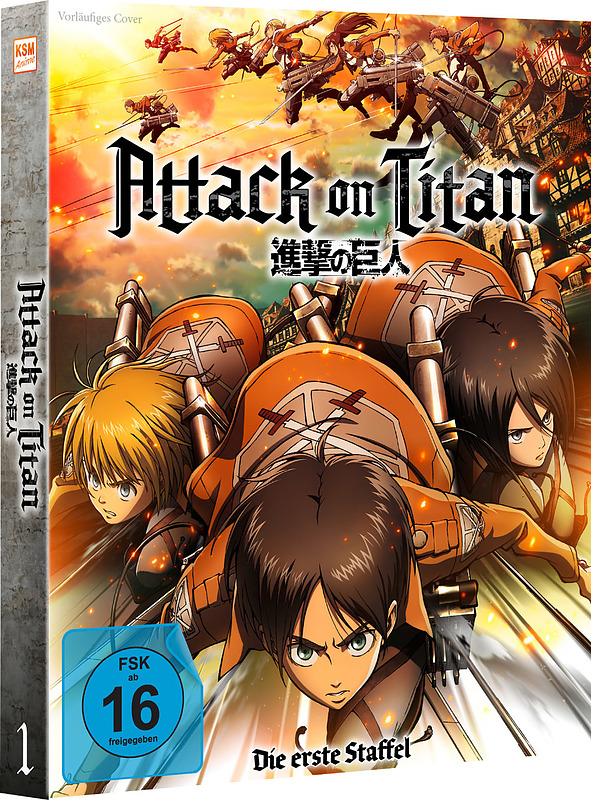 Attack on Titan - Die erste Staffel (3 Blu-rays) Cover