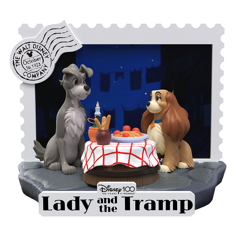 Disney 100th PVC Diorama Lady And The Tramp Cover