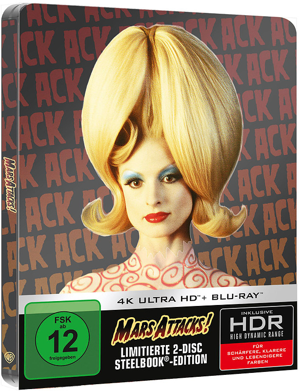 Mars Attacks Steelbook Edition (4K-UHD + Blu-ray) Cover