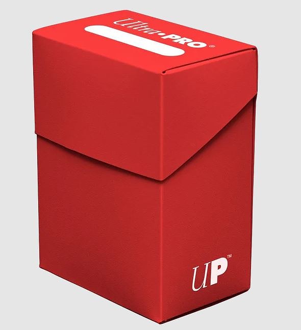 Ultra Pro Deck Box Solid Red Cover