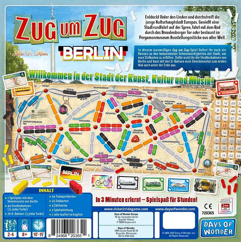 Zug um Zug: Berlin Rueckseite