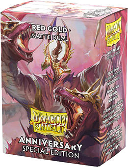 Dragon Shield Dual Matte - Red/Gold Anniversary Cover