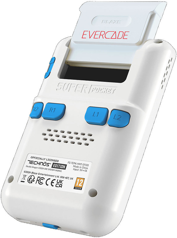 Blaze Evercade Technos Super Pocket Rueckseite