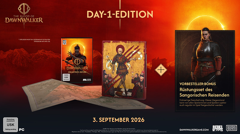 The Blood of Dawnwalker Day 1 Steelbook Edition Rueckseite