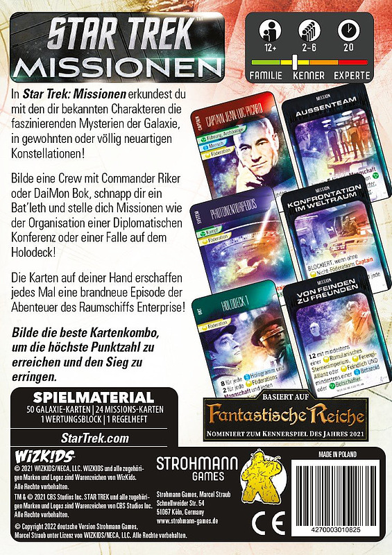 Star Trek: Missions Rueckseite