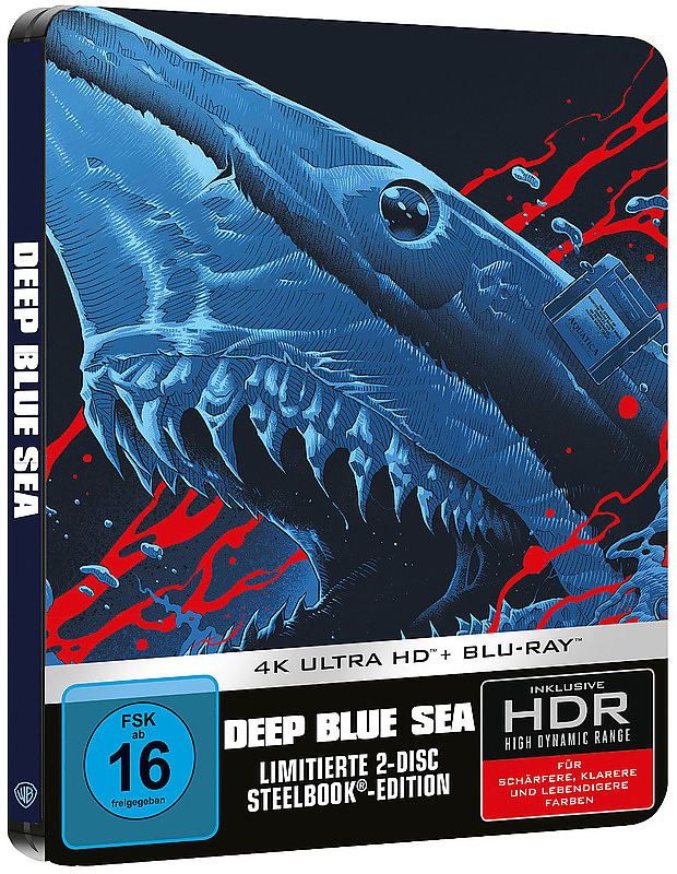 Deep Blue Sea Steelbook Edition (4K-UHD + Blu-ray) (B-Ware) Cover