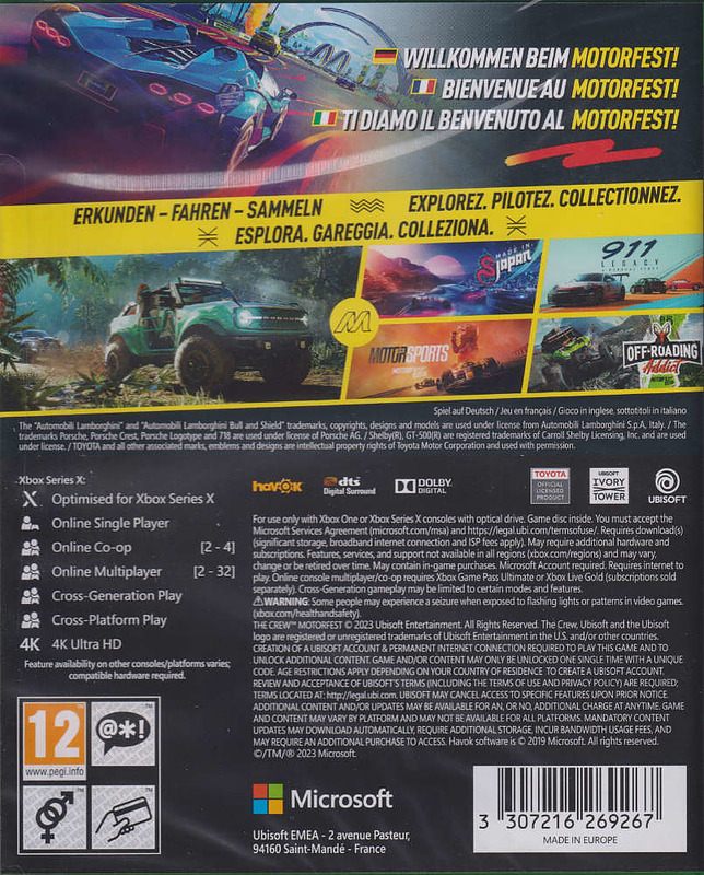The Crew Motorfest (AT-PEGI) Rueckseite