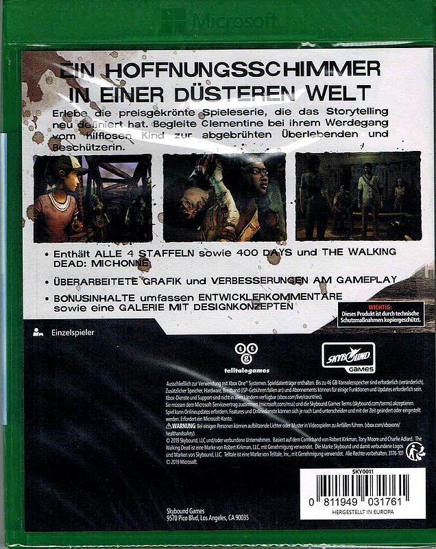 The Walking Dead: The Telltale Definitive Series Rueckseite