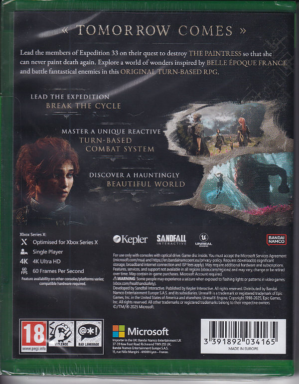 Clair Obscur: Expedition 33 (PEGI) Rueckseite