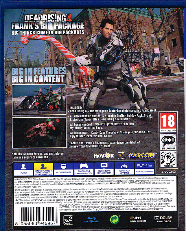 Dead Rising 4: Frank's Big Package (PEGI) Rueckseite