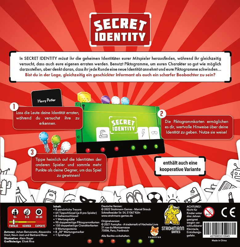 Secret Identity Rueckseite