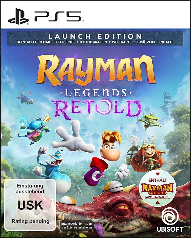 Rayman Legends Retold Launch Edition Cover