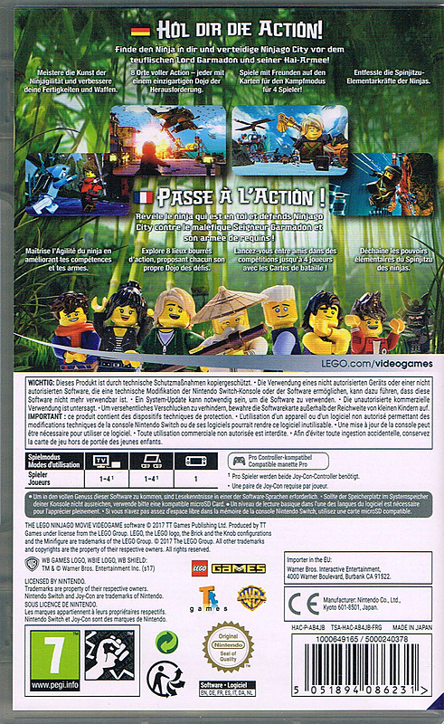Lego Ninjago Movie Videogame Rueckseite