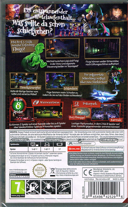 Luigi's Mansion 3 (AT-PEGI) Rueckseite