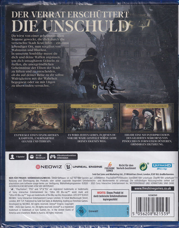 Lies of P Rueckseite