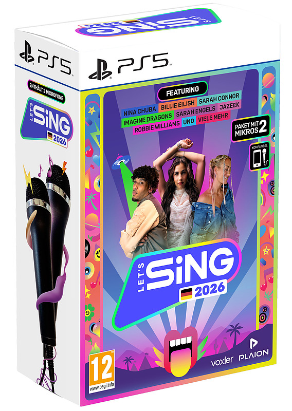 Let's Sing 2026 (AT-PEGI) + 2 Mikrofone Cover