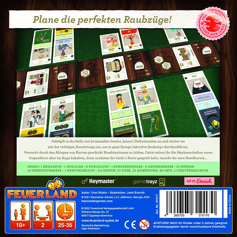 Caper Europe Rueckseite