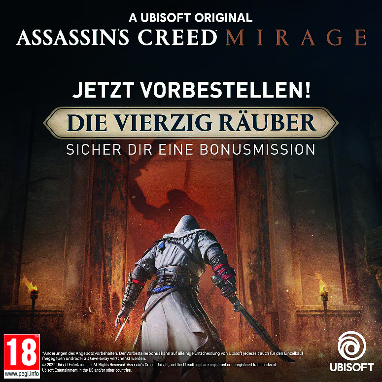 Assassin's Creed Mirage + Bonus (AT-PEGI) Rueckseite