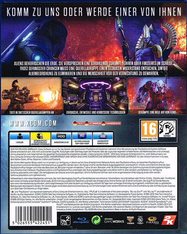 XCOM 2 (AT-PEGI) Rueckseite