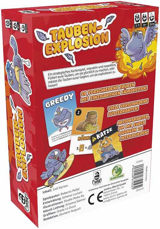 Taubenexplosion Rueckseite