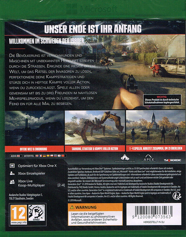 Generation Zero Rueckseite