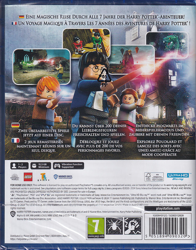 LEGO Harry Potter Collection (AT-PEGI) Rueckseite