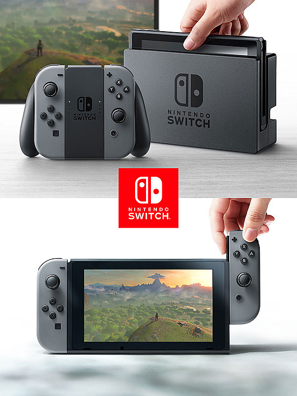Nintendo Switch Neon-Rot/Neon-Blau (neue Version) Rueckseite