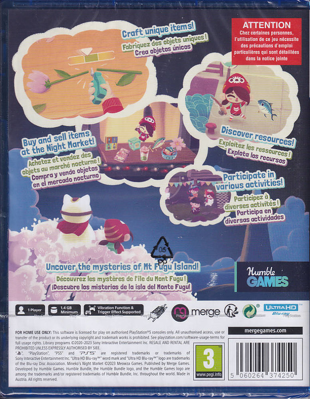 Mineko's Night Market (PEGI) Rueckseite