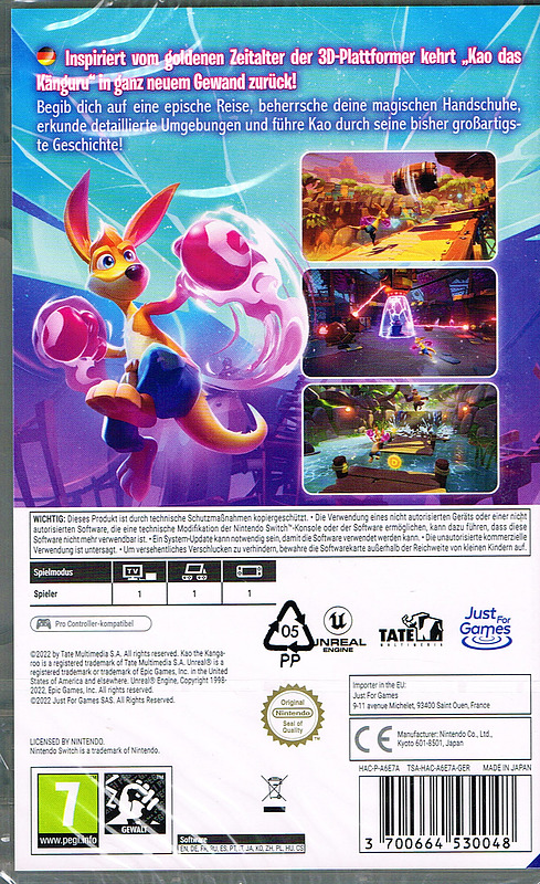 Kao the Kangaroo Rueckseite