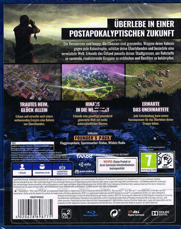 Surviving the Aftermath DayOne Edition Rueckseite