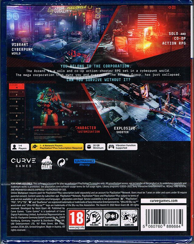 The Ascent (PEGI) Rueckseite
