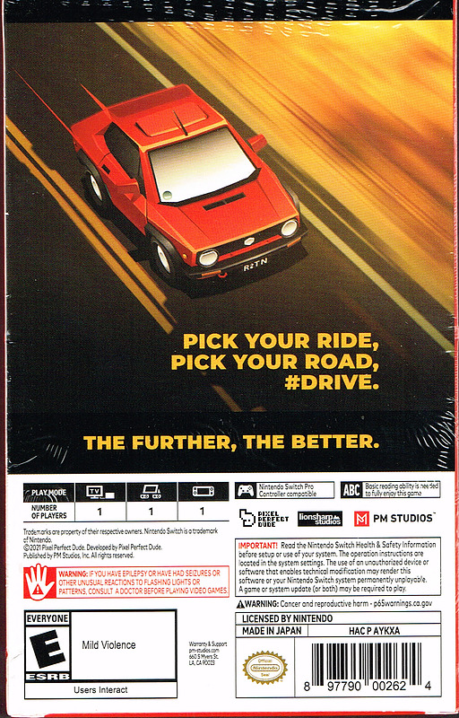 Drive Steelbook (US-Version) Rueckseite