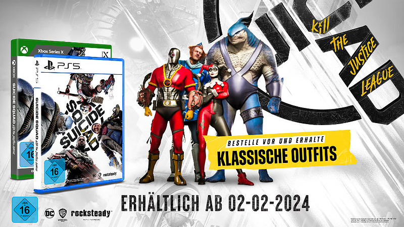 Suicide Squad: Kill the Justice + 4 Boni (AT-PEGI) Rueckseite