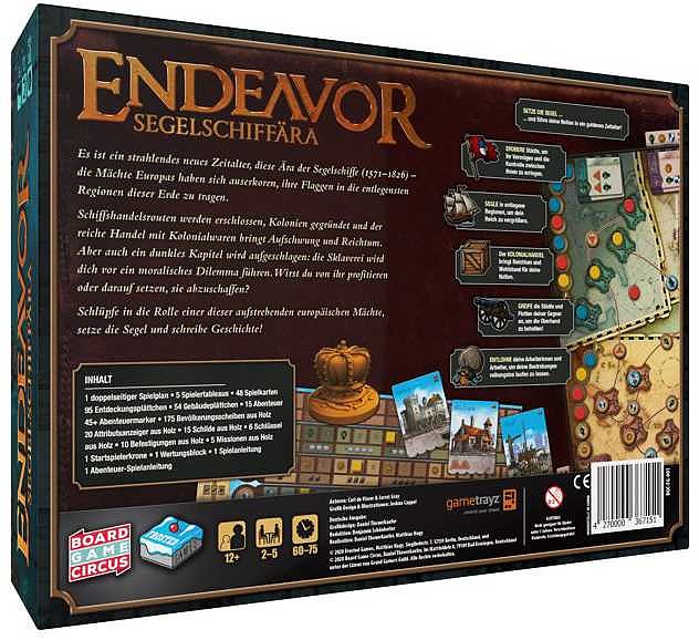 Endeavor: Segelschiffära Rueckseite