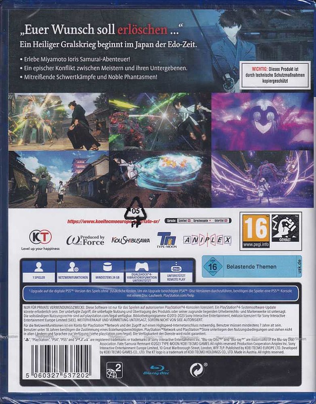 Fate/Samurai Remnant Rueckseite