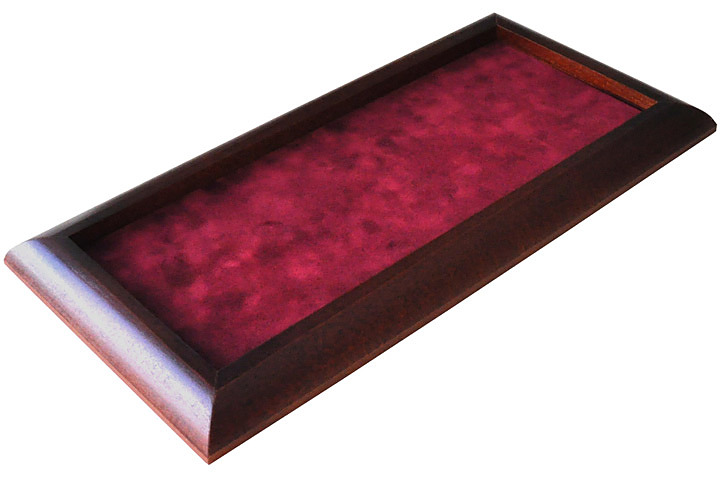 Würfelbrett Holz - Rot 36x18 cm Cover