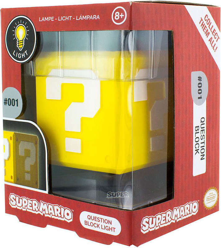 Super Mario 3D Lampe Fragezeichen-Block Rueckseite