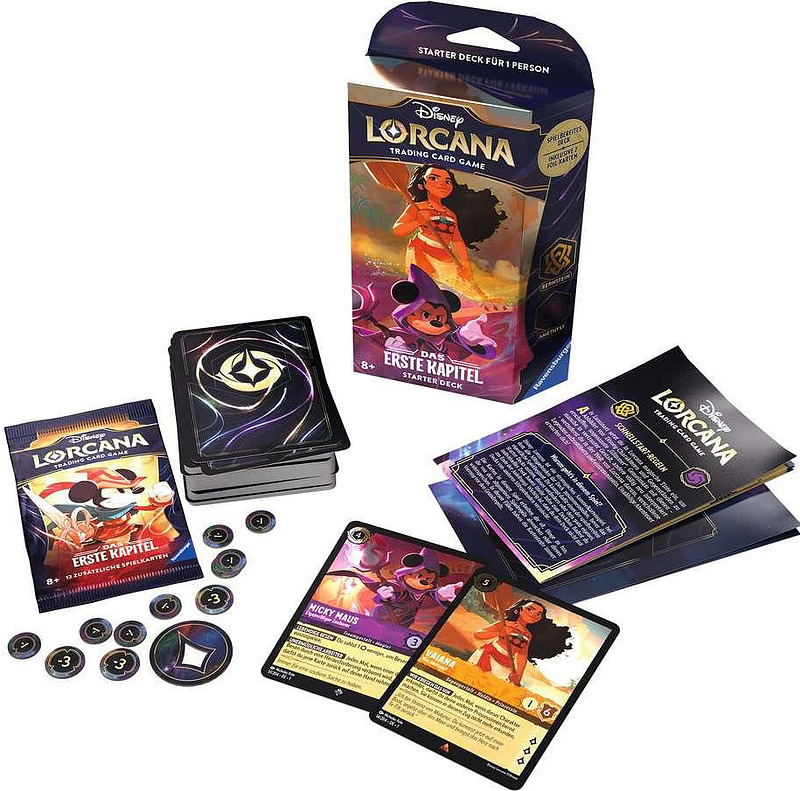 Lorcana Starter Deck K. 1 Bernstein & Amethyst(DE) Rueckseite