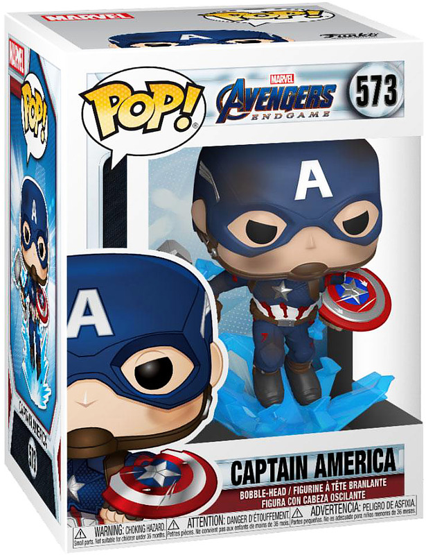 Avengers POP! Movies Vinyl Figur Captain America Rueckseite