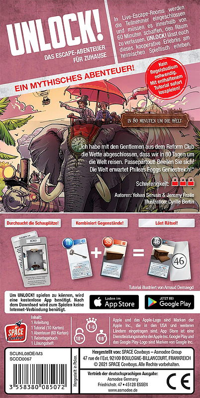 Unlock! - In 80 Minuten um die Welt Rueckseite