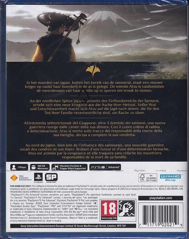 Ghost of Yotei (AT-PEGI) Rueckseite