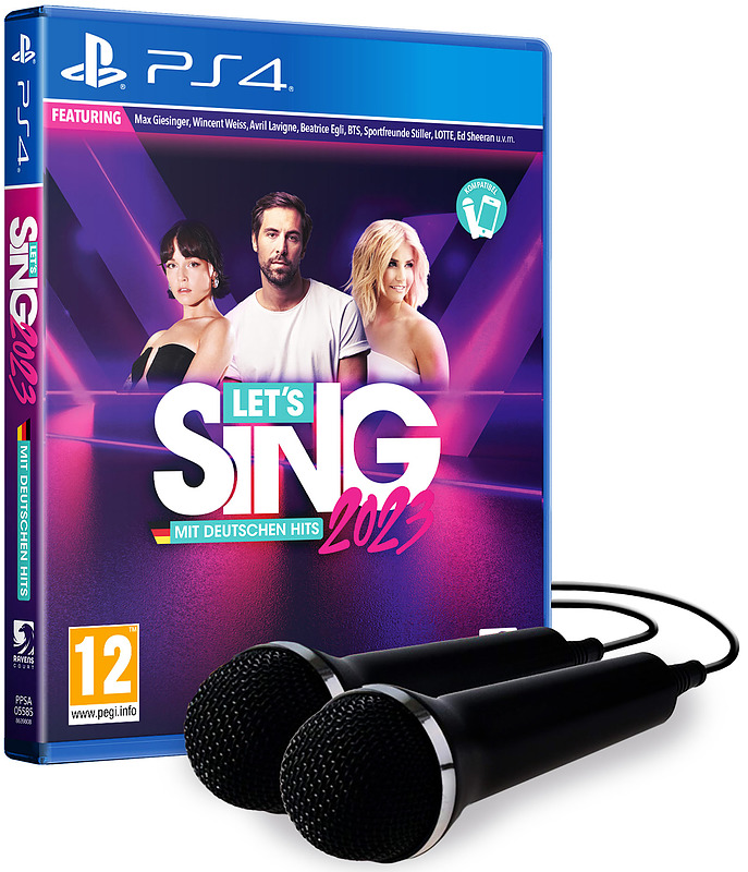 Let's Sing 2023 German Version + 2 Mics Cover